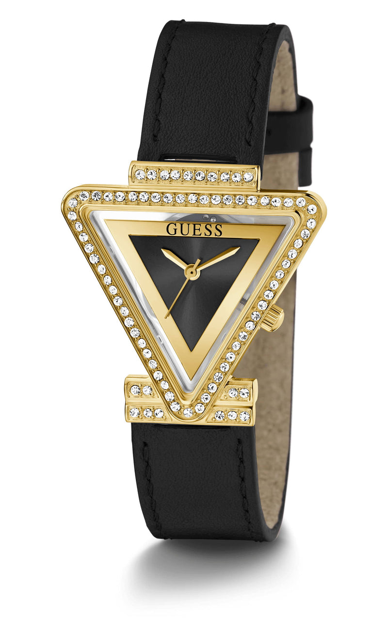 Guess Fame Gold Triangle Dial Analog Women Watch Watch Guess