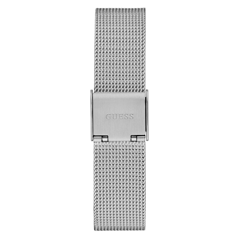 Guess Fame Silver Tone Triangle Dial Quartz Analog Women Watch Watch Guess