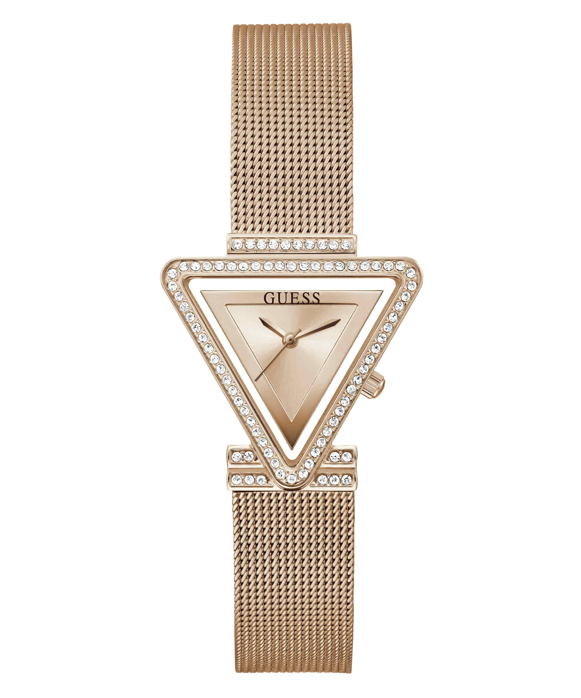 Guess Fame Rose gold Triangle Dial Analog Women Watch GW0508L3