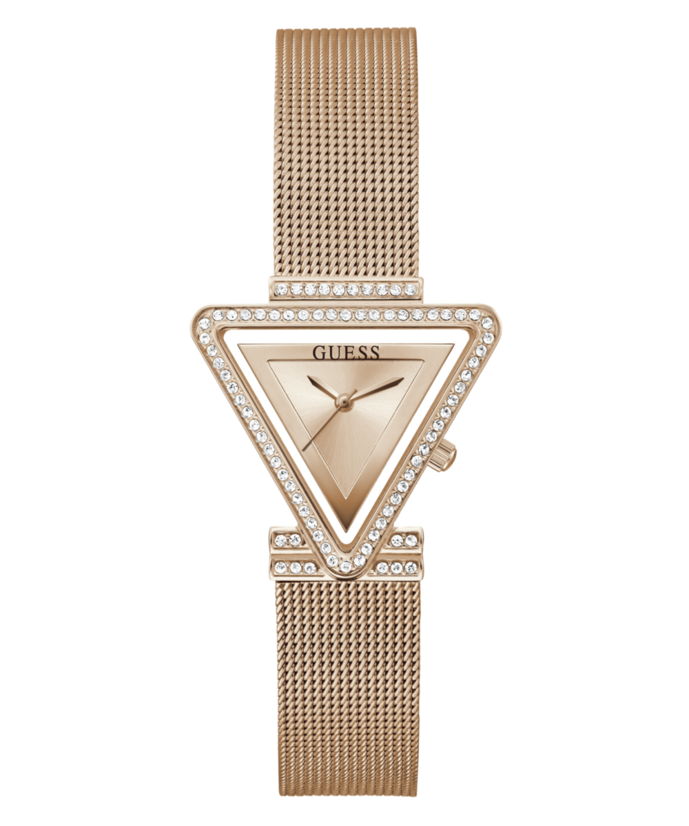 Guess Fame Rose gold Triangle Dial Analog Women Watch