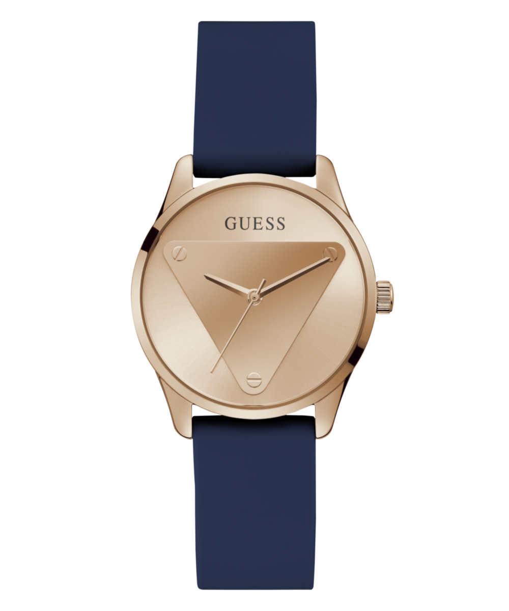 Guess Emblem Rose gold Round Dial Analog Women Watch Watch Guess