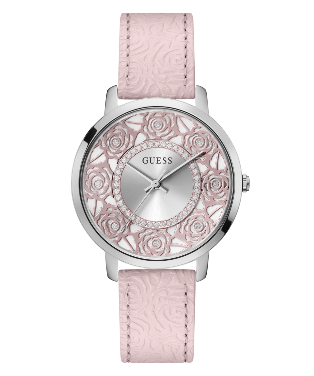 Guess Dahlia Silver Round Dial Analog Women Watch Watch Guess