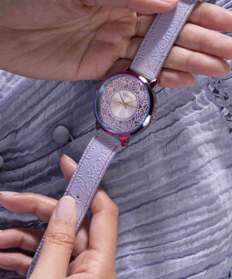 Guess Dahlia Iridescent Round Dial Analog Women Watch Watch Guess