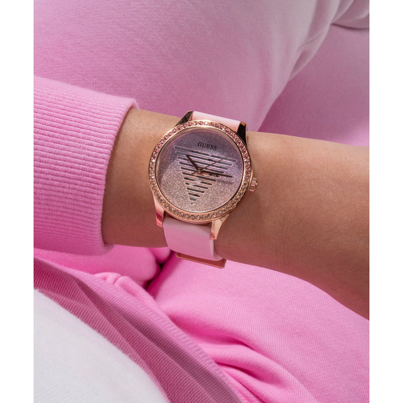 Guess Lady Idol Rose gold Round Dial Analog Women Watch Watch Guess