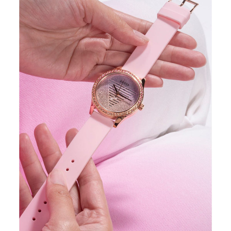 Guess Lady Idol Rose gold Round Dial Analog Women Watch Watch Guess