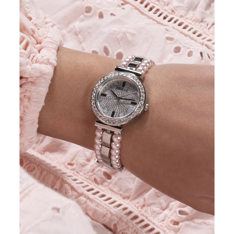 Guess Gala Silver Round Dial Analog Women Watch Watch Guess