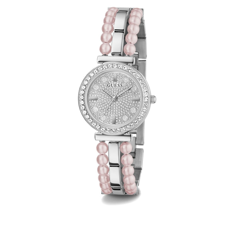 Guess Gala Silver Round Dial Analog Women Watch Watch Guess
