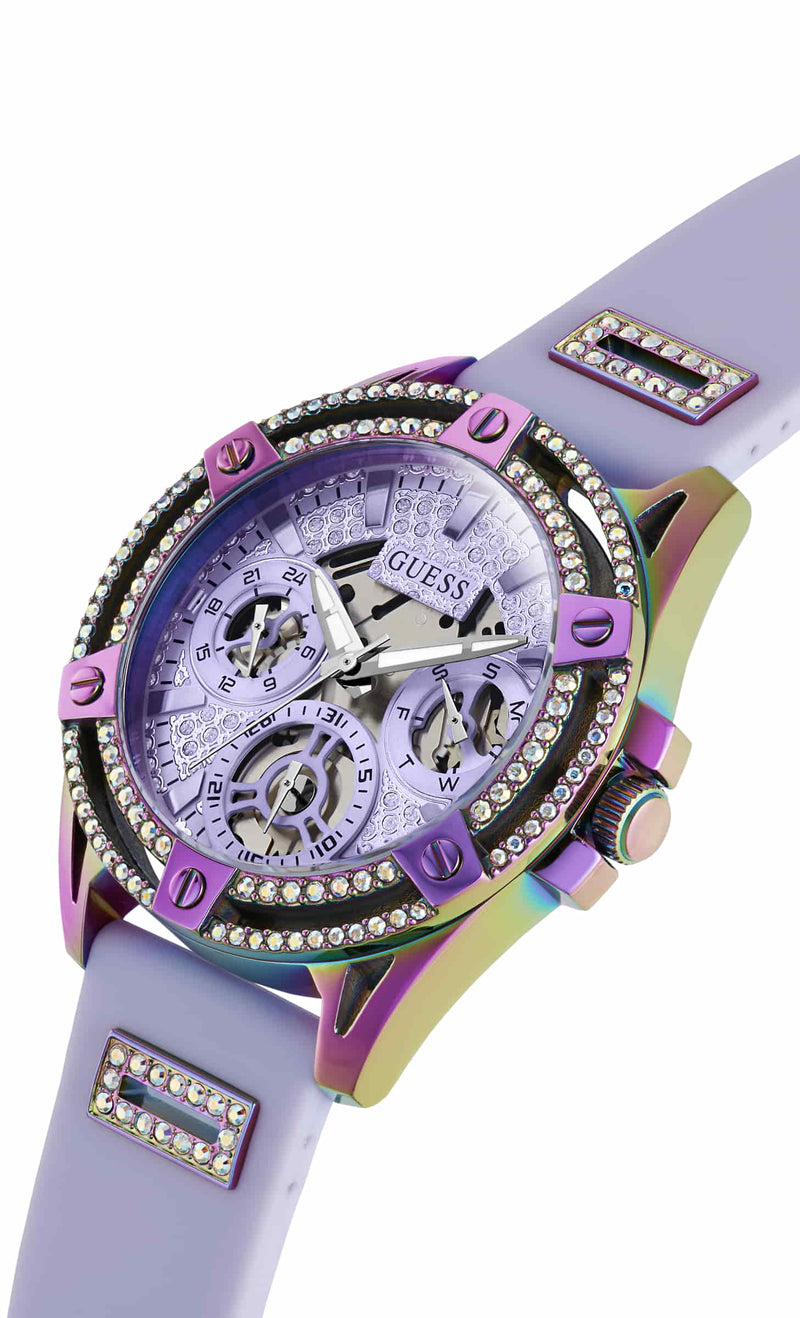 Guess Queen Iridescent Round Dial Multi-function Women Watch Watch Guess
