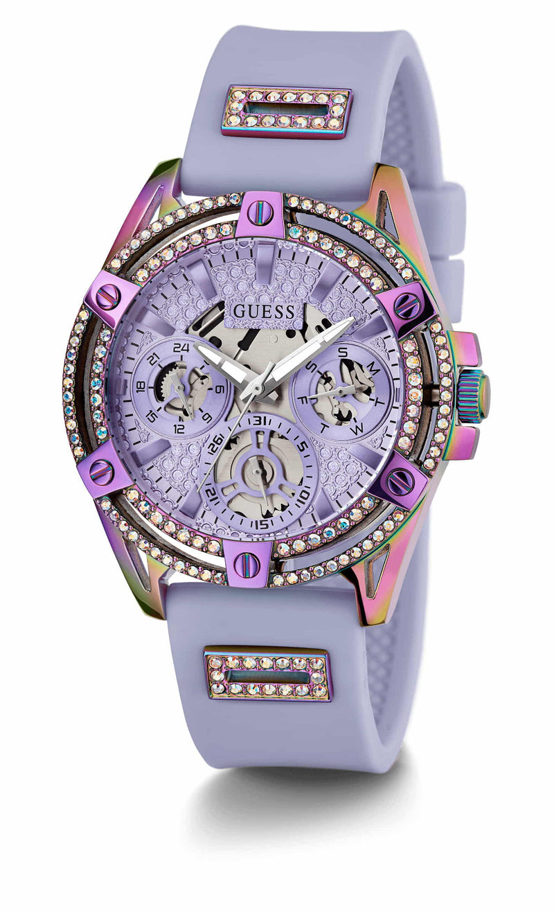 Guess Queen Iridescent Round Dial Multi-function Women Watch Watch Guess