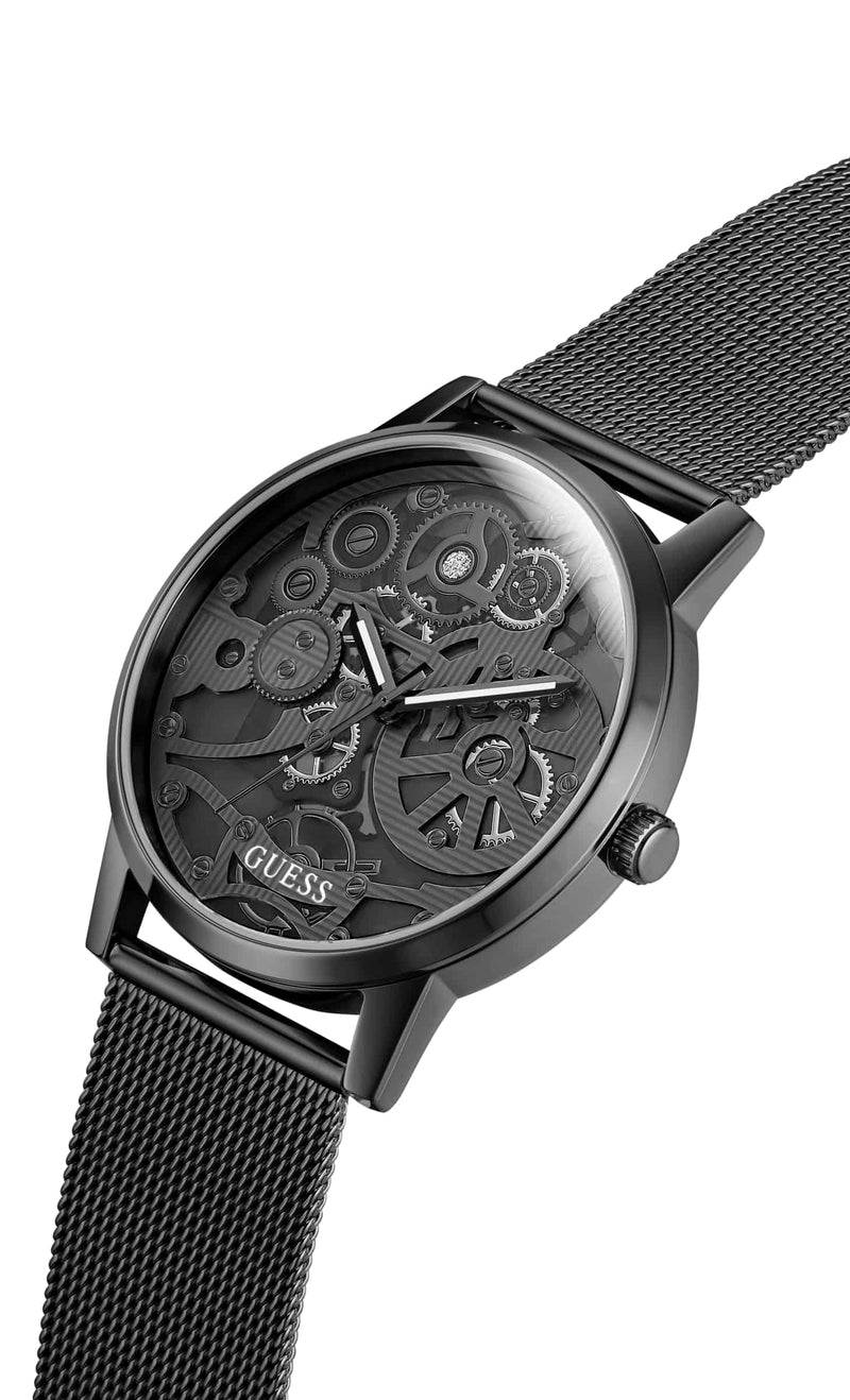 Guess Gadget Black Round Dial Analog Men Watch Watch Guess