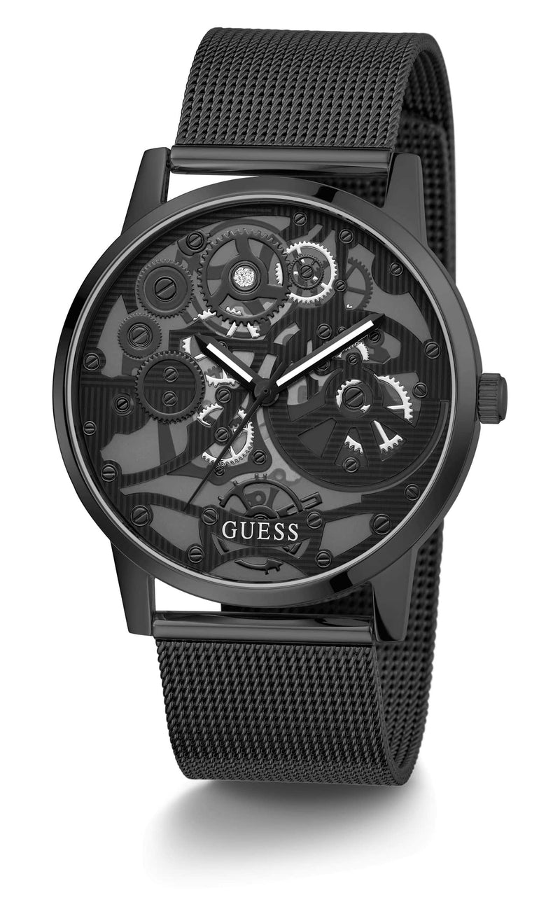 Guess Gadget Black Round Dial Analog Men Watch Watch Guess