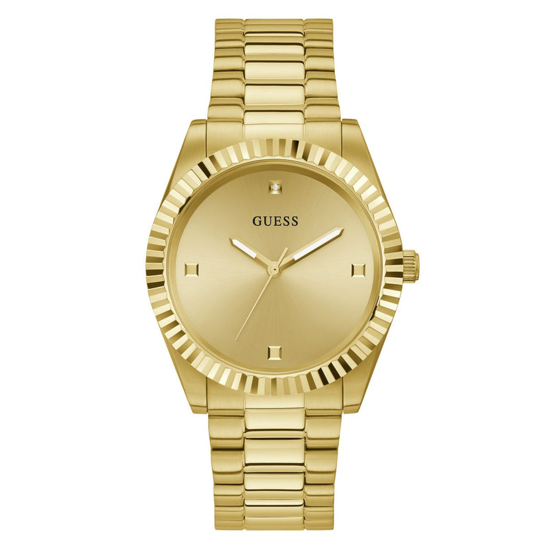 Guess Connoisseur Champagne Round Dial Analog Men Watch Watch Guess