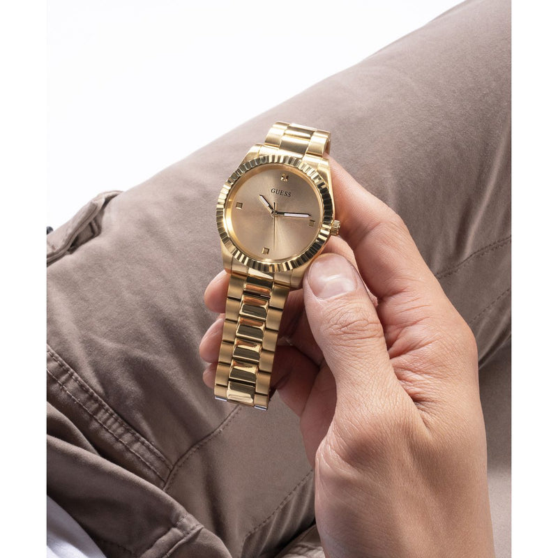 Guess Connoisseur Champagne Round Dial Analog Men Watch Watch Guess
