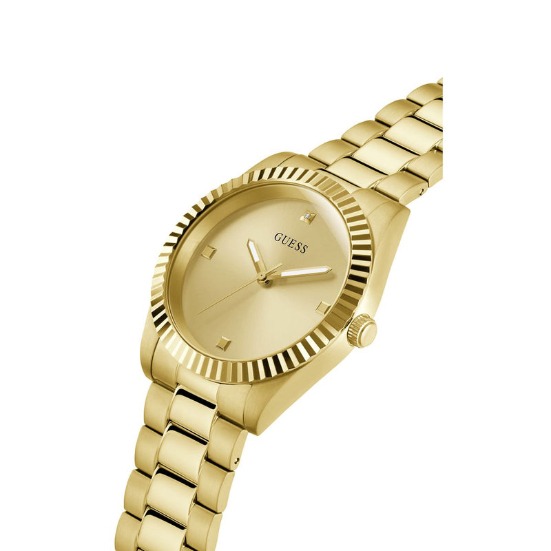 Guess Connoisseur Champagne Round Dial Analog Men Watch Watch Guess
