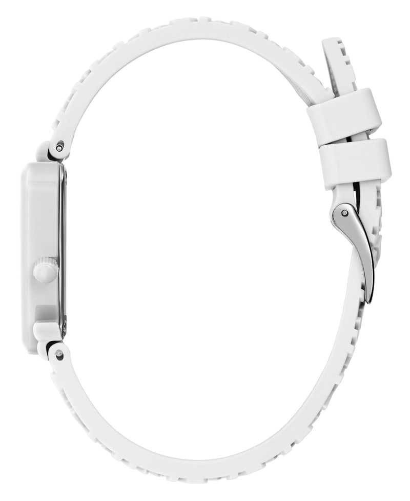 Guess Fame White Triangle Dial Analog Women Watch Watch Guess