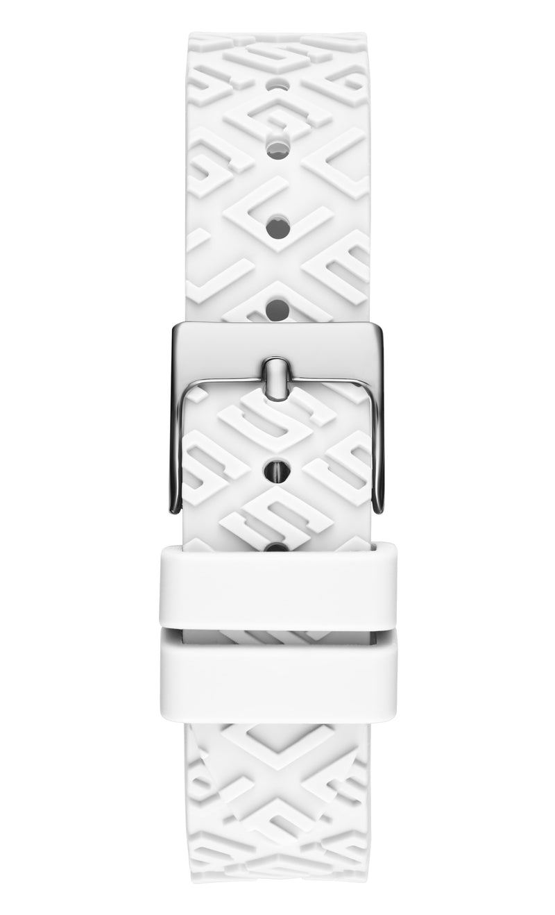 Guess Fame White Triangle Dial Analog Women Watch Watch Guess