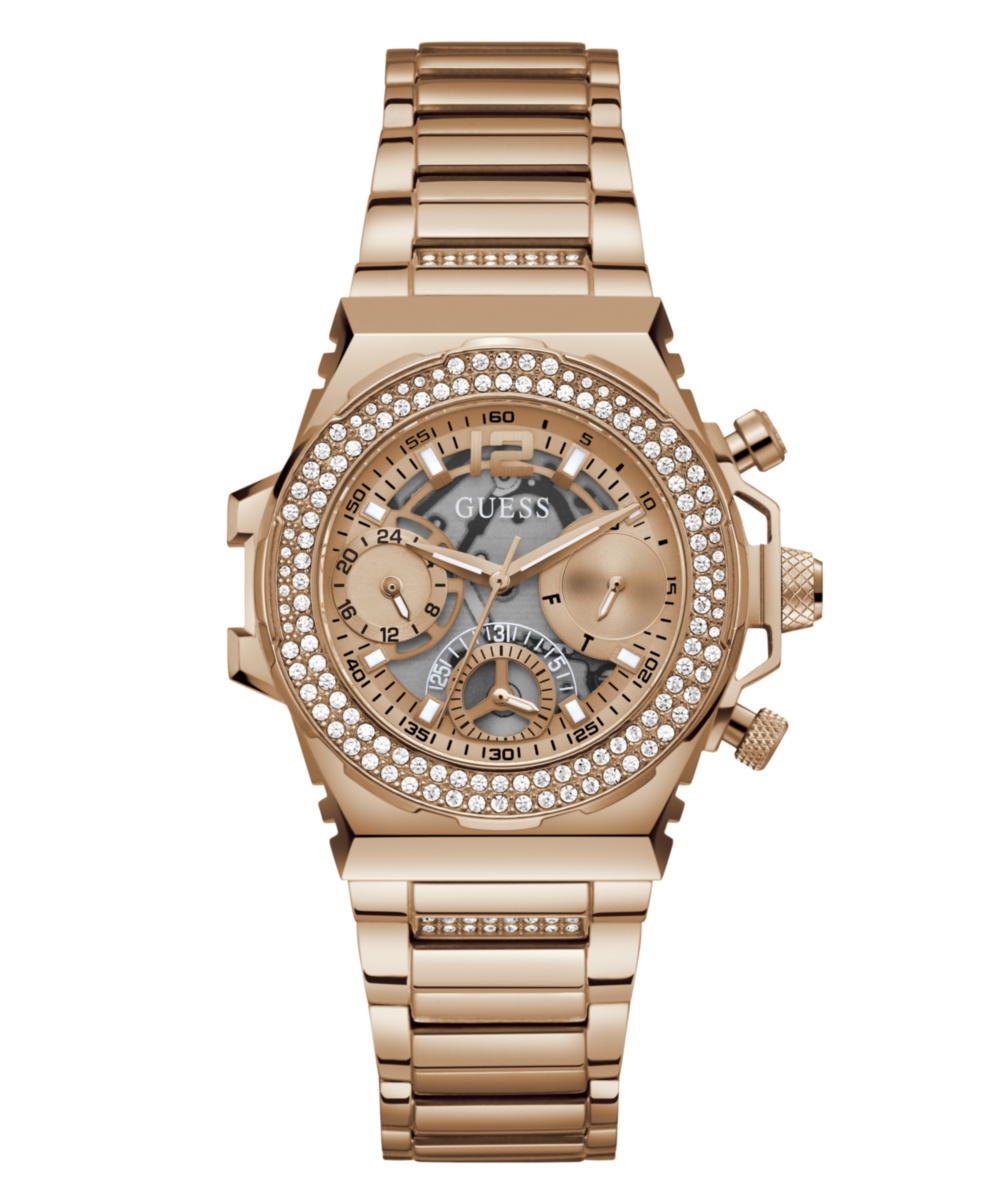 Guess Fusion Rose gold Round Dial Multi-function Women Watch