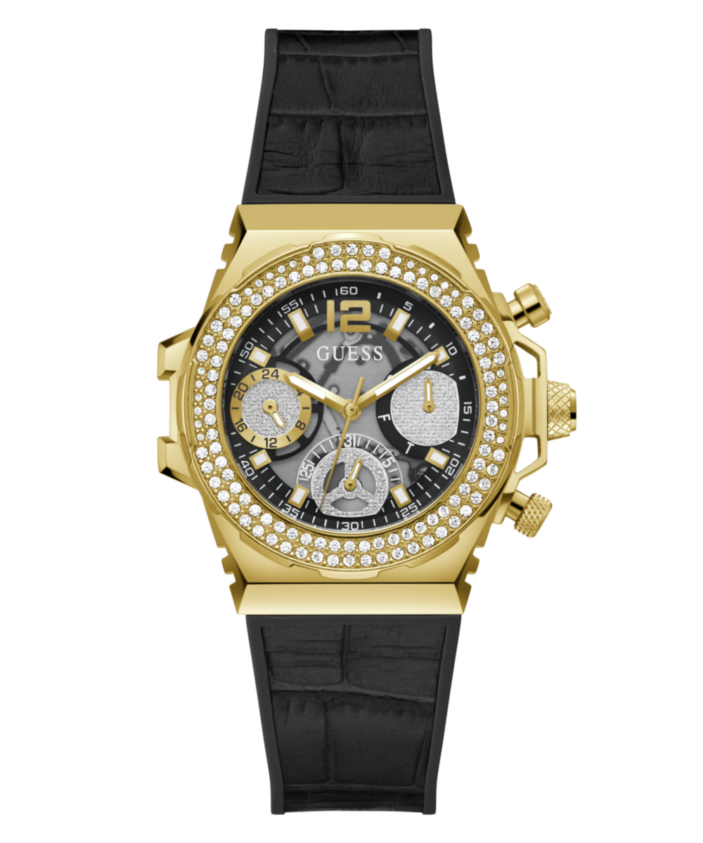 Guess Fusion Gold Round Dial Multi-function Women Watch