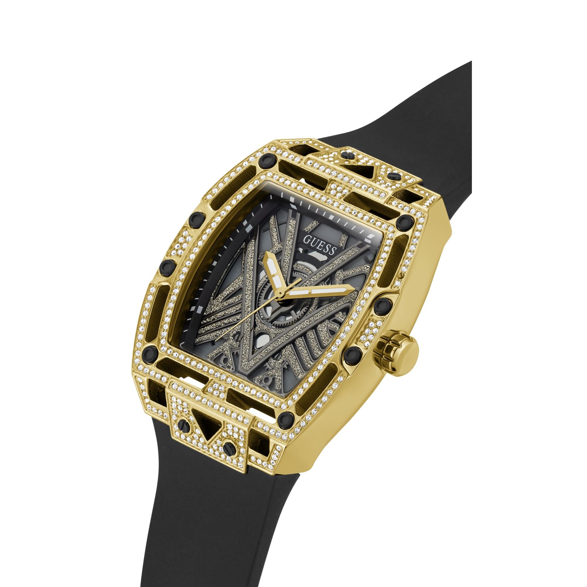 Guess Legend Black Rectangle Dial Quartz Analog Men Watch
