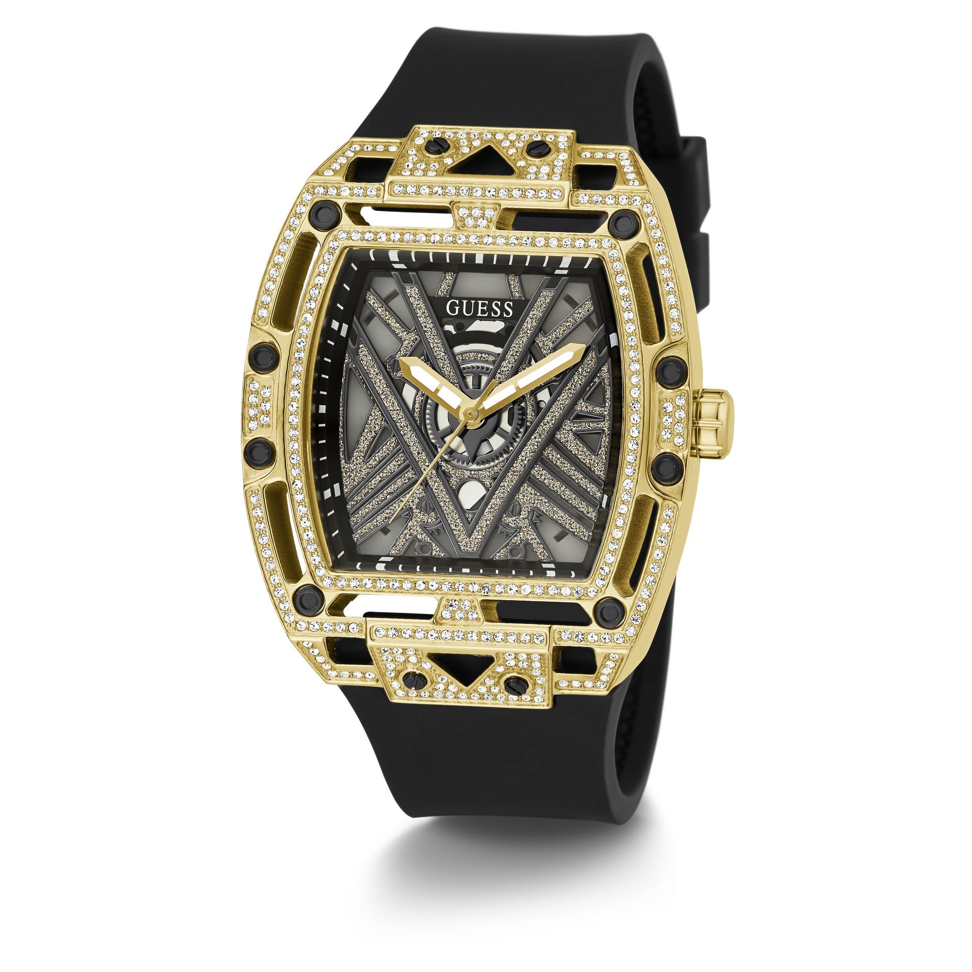 Guess Legend Black Rectangle Dial Quartz Analog Men Watch