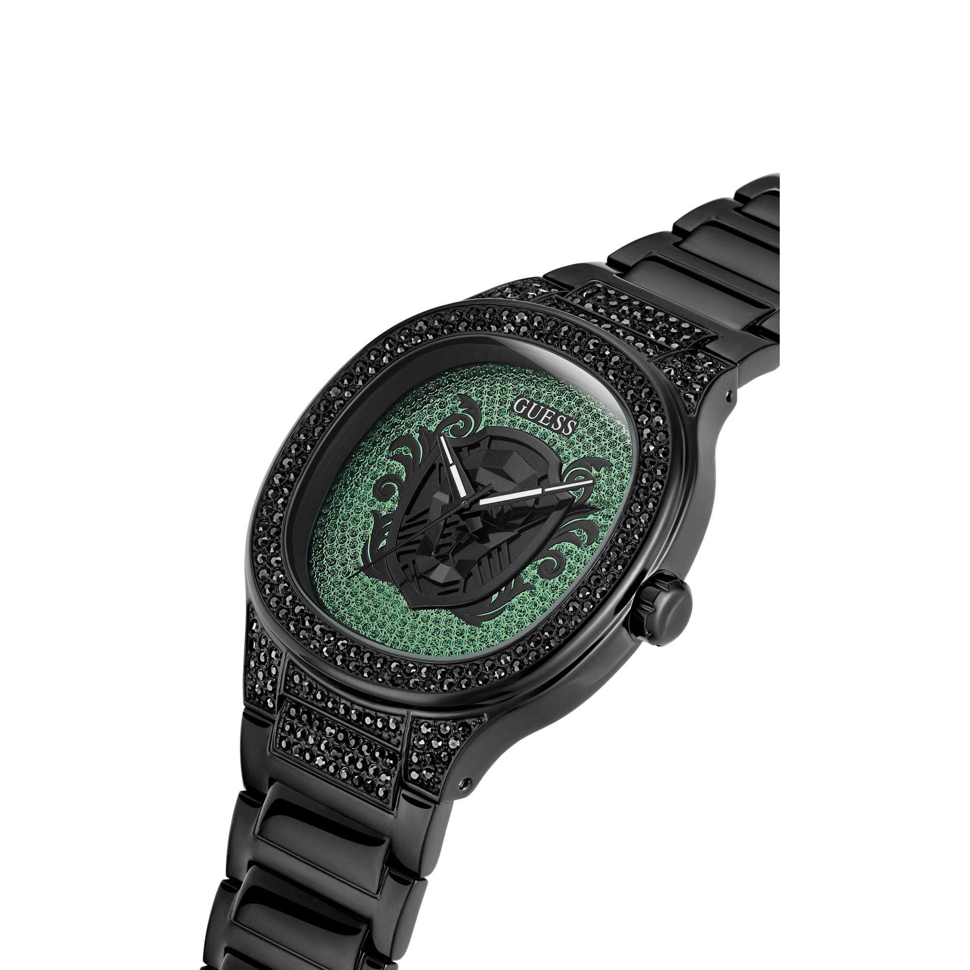 Guess Kingdom Green Square Dial Quartz Analog Men Watch