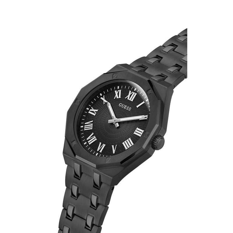 Guess Asset Black Round Dial Analog Men Watch Watch Guess