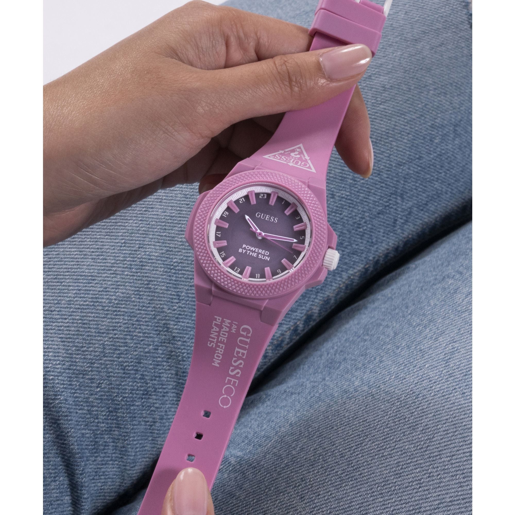 Guess Outspoken Pink Round Dial Quartz Analog Women Watch