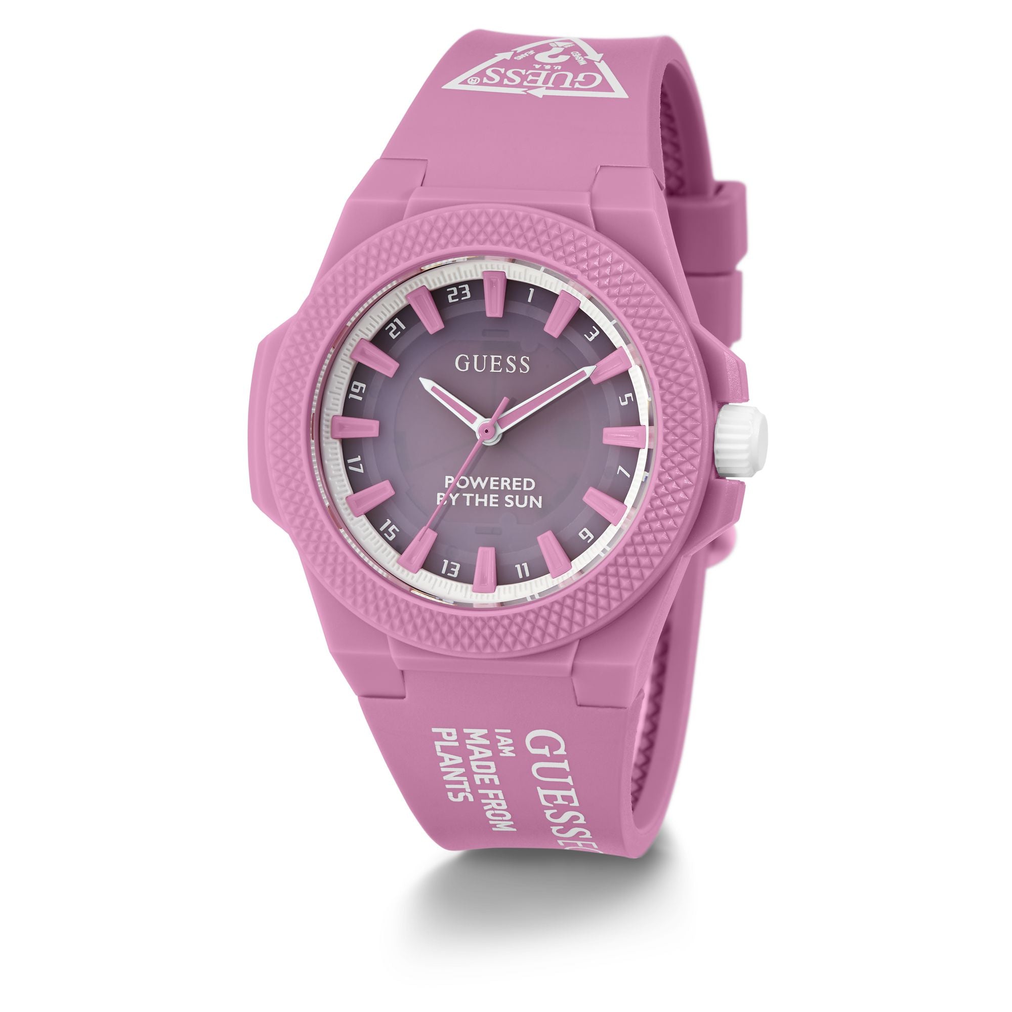 Guess Outspoken Pink Round Dial Quartz Analog Women Watch