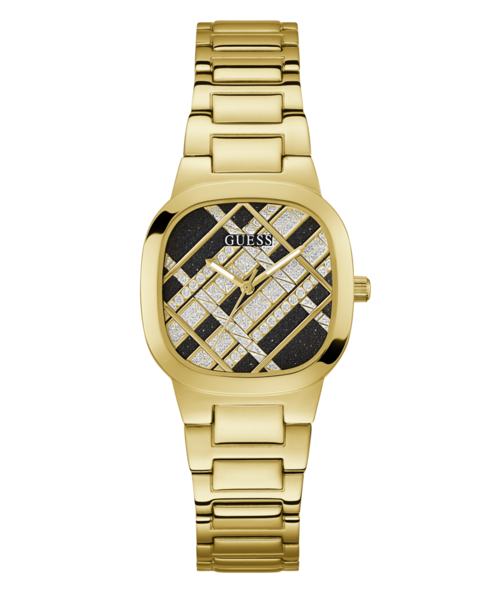 Guess Clash Gold Square Dial Quartz Analog Women Watch