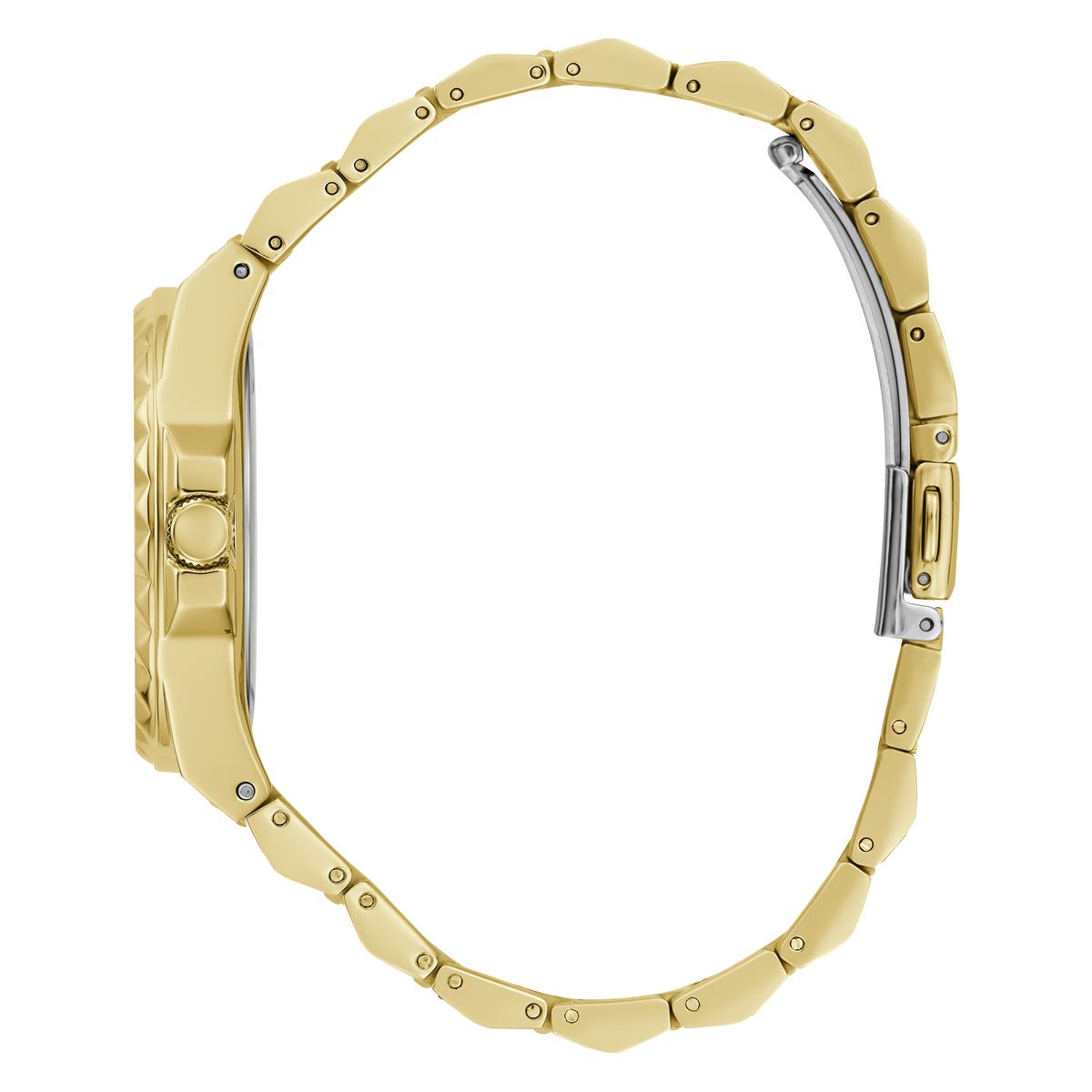 Guess Champagne Square Dial Quartz Analog Women Watch