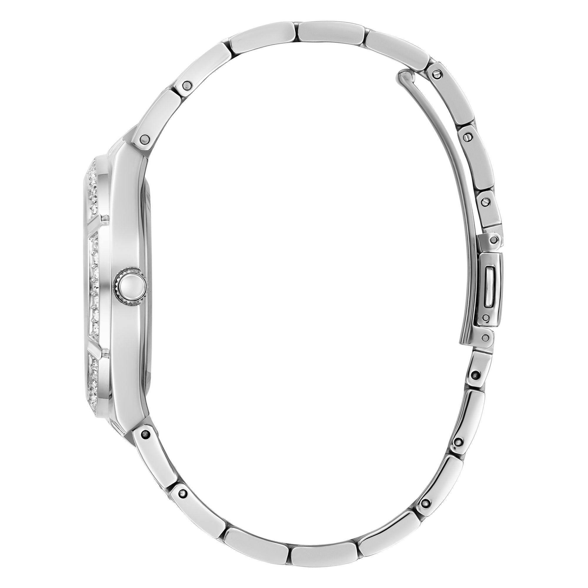 Guess Allara Silver Tone Round Dial Quartz Analog Women Watch