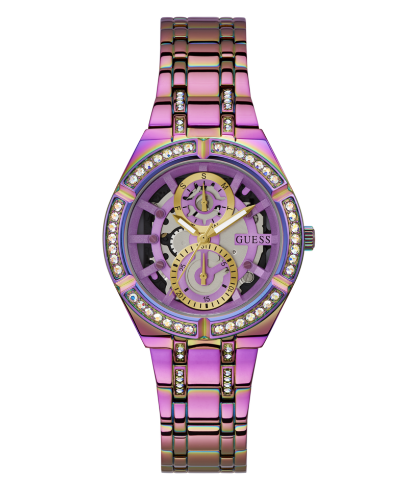 Guess Allara Iridescent Round Dial Multi-function Women Watch Watch Guess