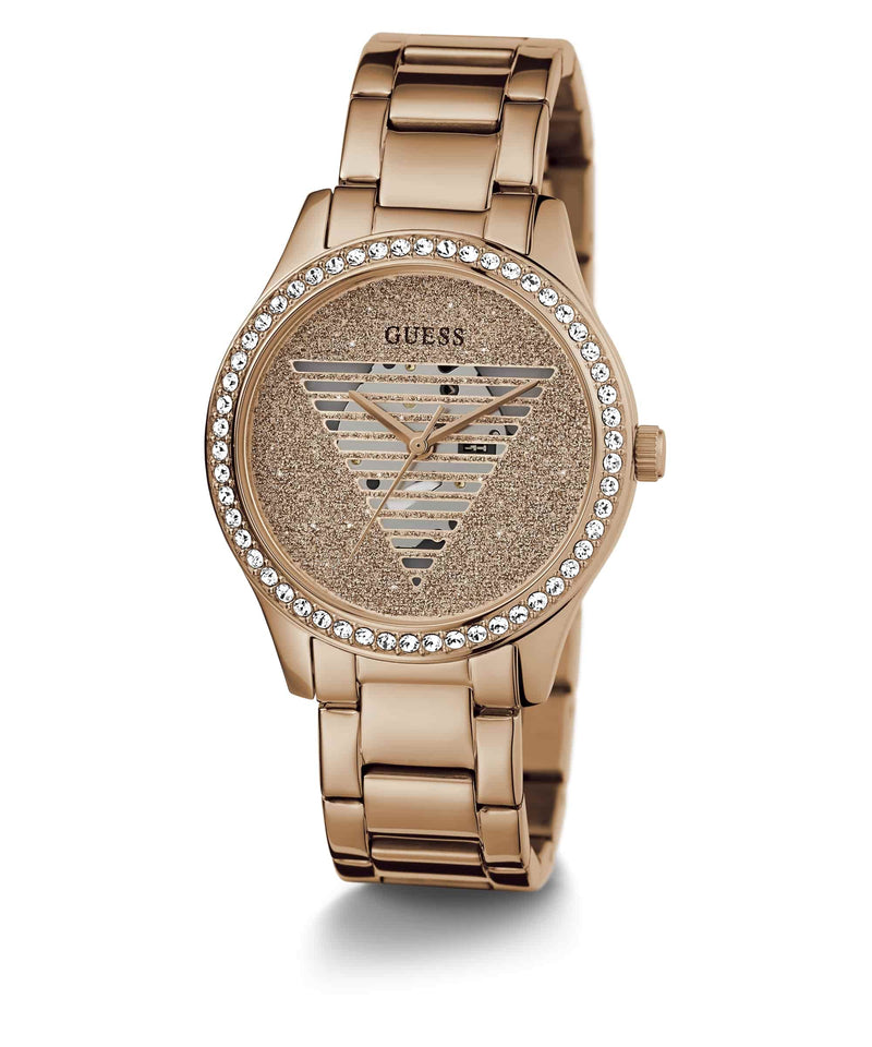 Guess Trend Rose gold Round Dial Analog Women Watch Watch Guess
