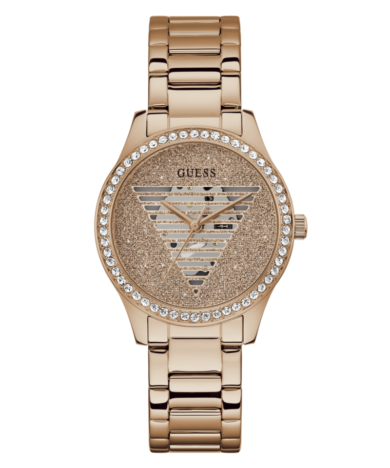 Guess Trend Rose gold Round Dial Analog Women Watch Watch Guess