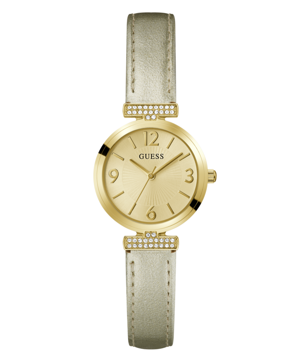 Guess Array Champagne Round Dial Analog Women Watch