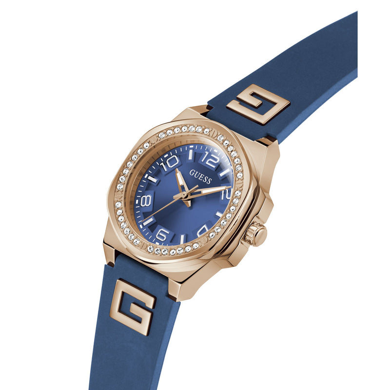 Guess G Hype Blue Round Dial Quartz Analog Women Watch Watch Guess