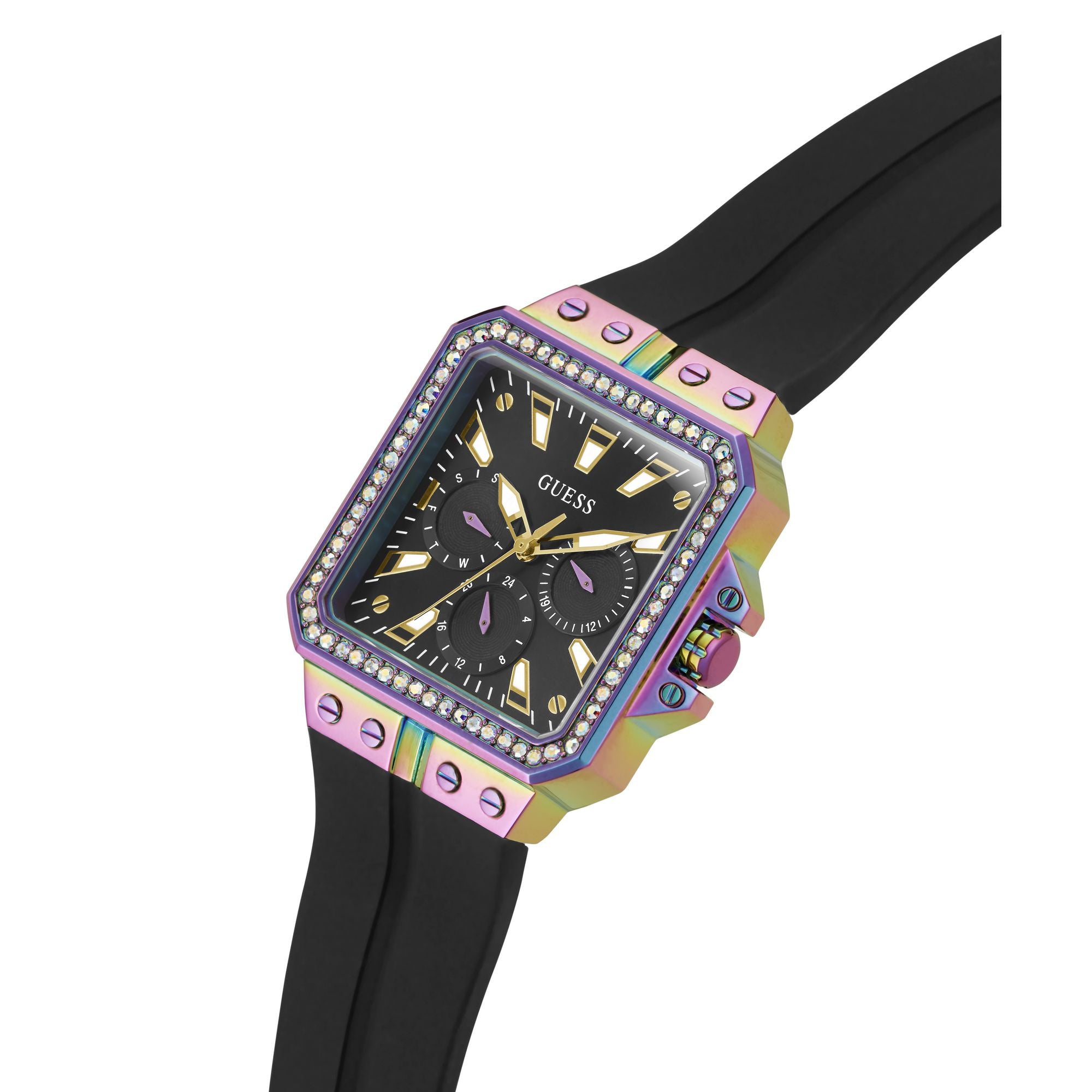 Guess Libra Black Square Dial Quartz Analog Women Watch Watch Guess