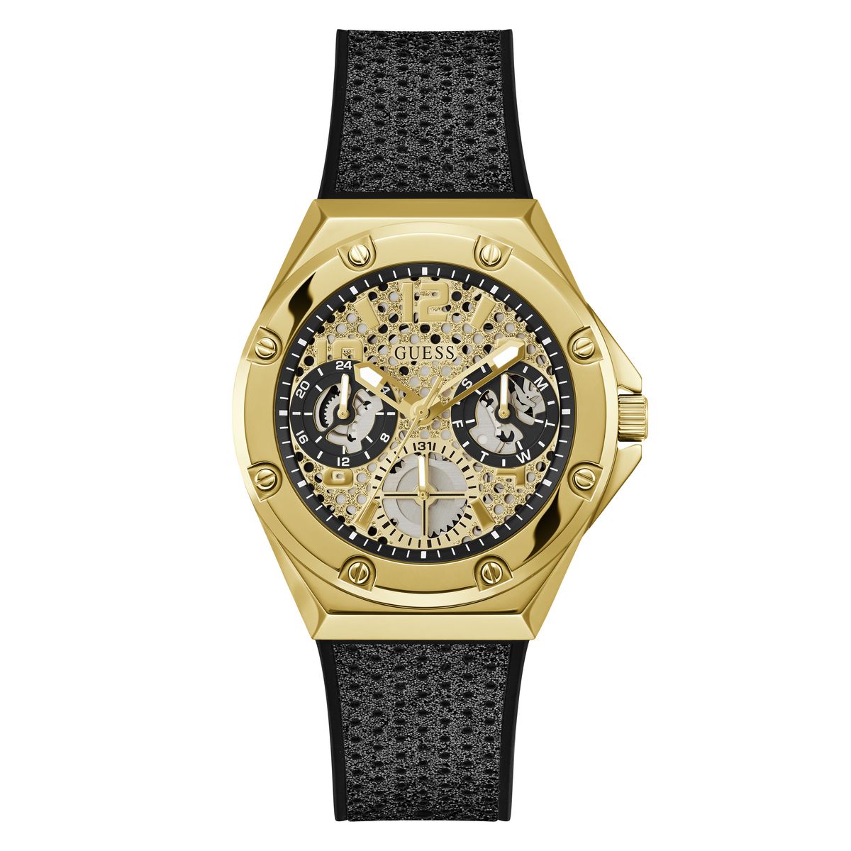 Guess Asteria Gold Round Dial Multi-function Women Watch