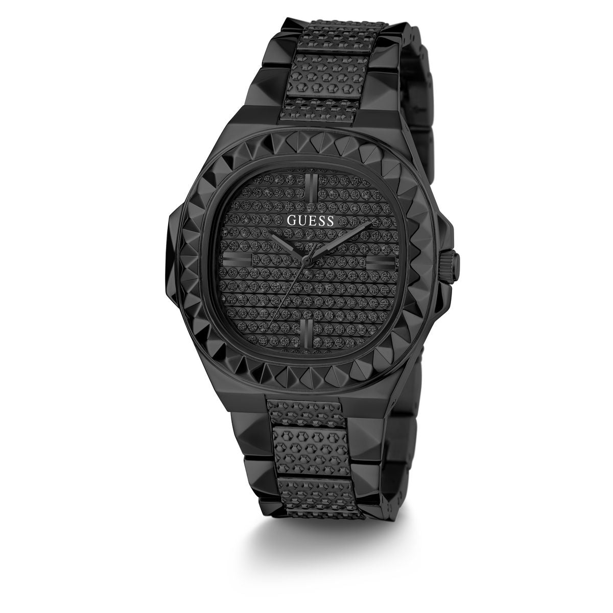 All black guess watch outlet