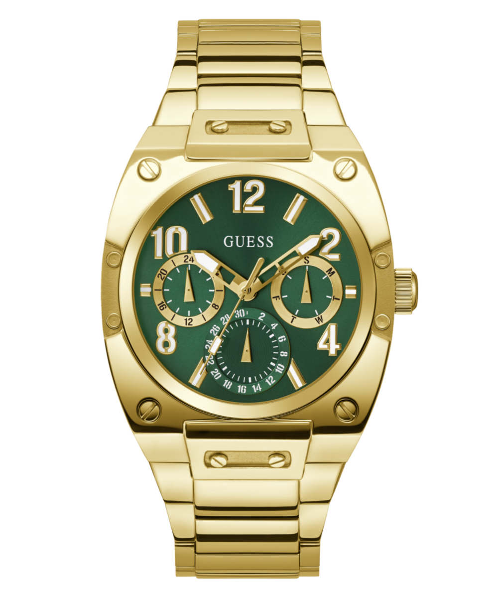 Guess Gold Rectangle Dial Multi-function Men Watch Watch Guess