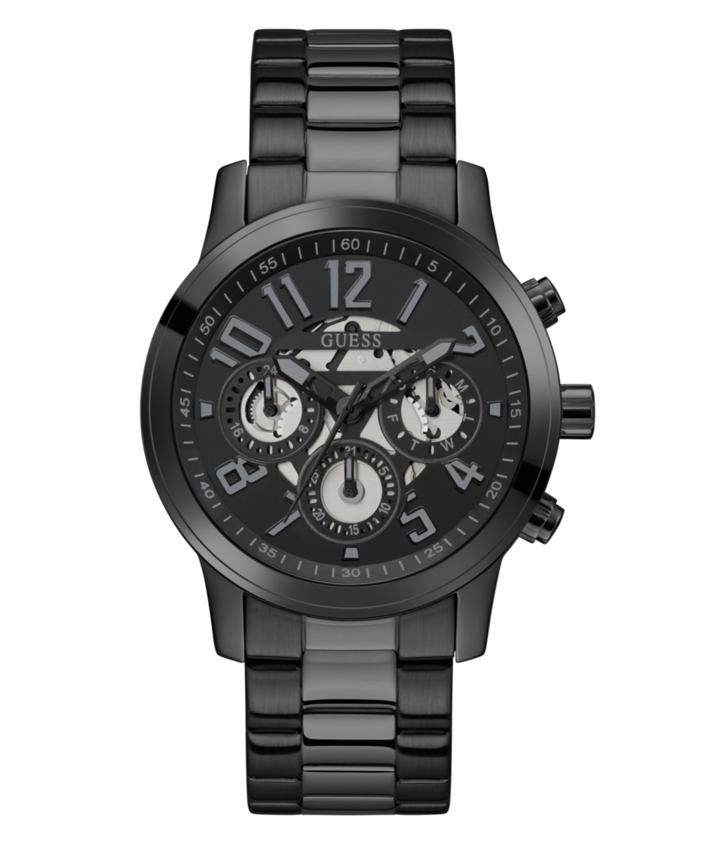 Guess Parker Black Round Dial Multi-function Men Watch