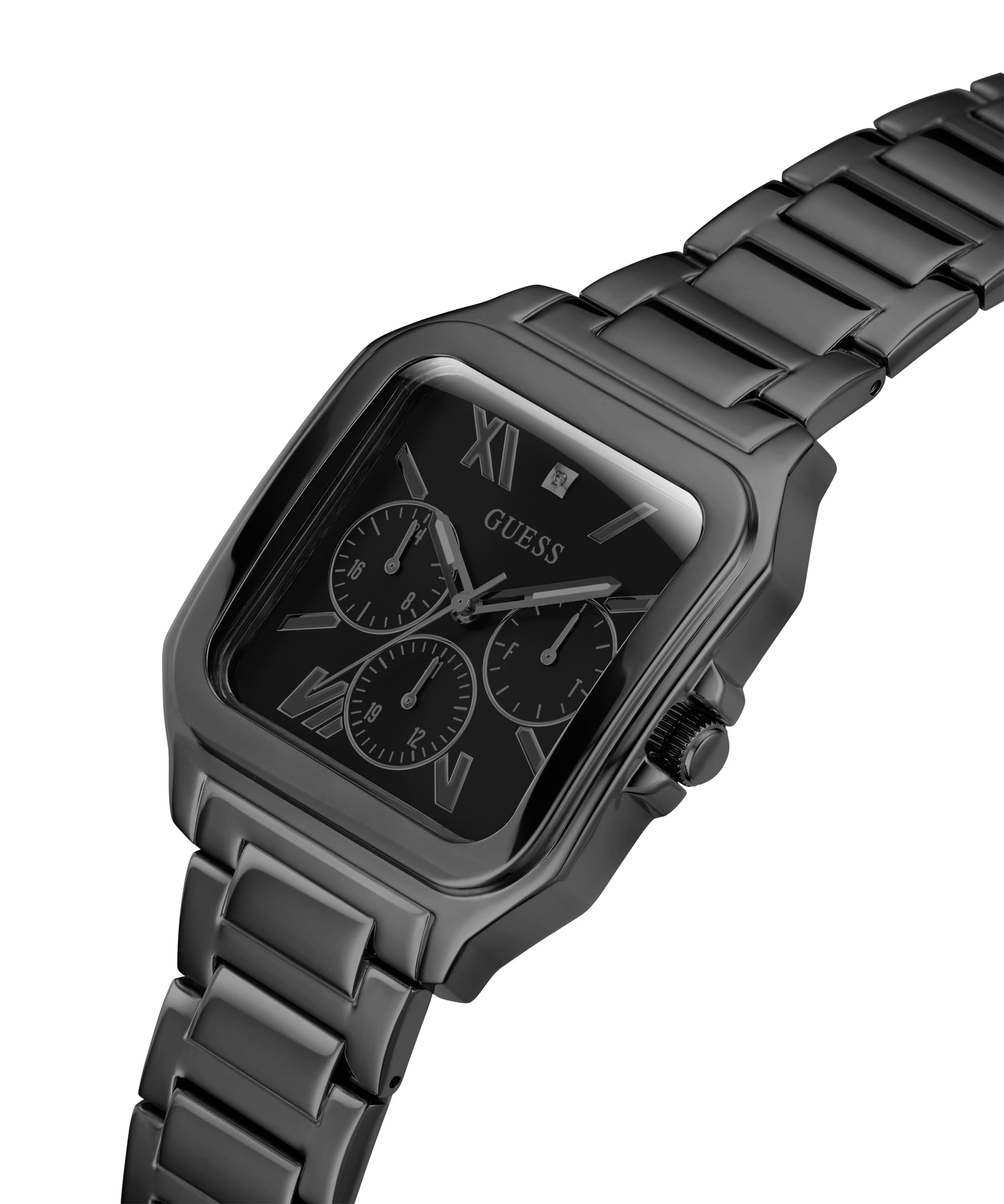 Guess Black Square Dial Multi function Men Watch GW0631G2 At JUST guess-black-square-dial-multi-function-men-watch-gw0631g2-at-just