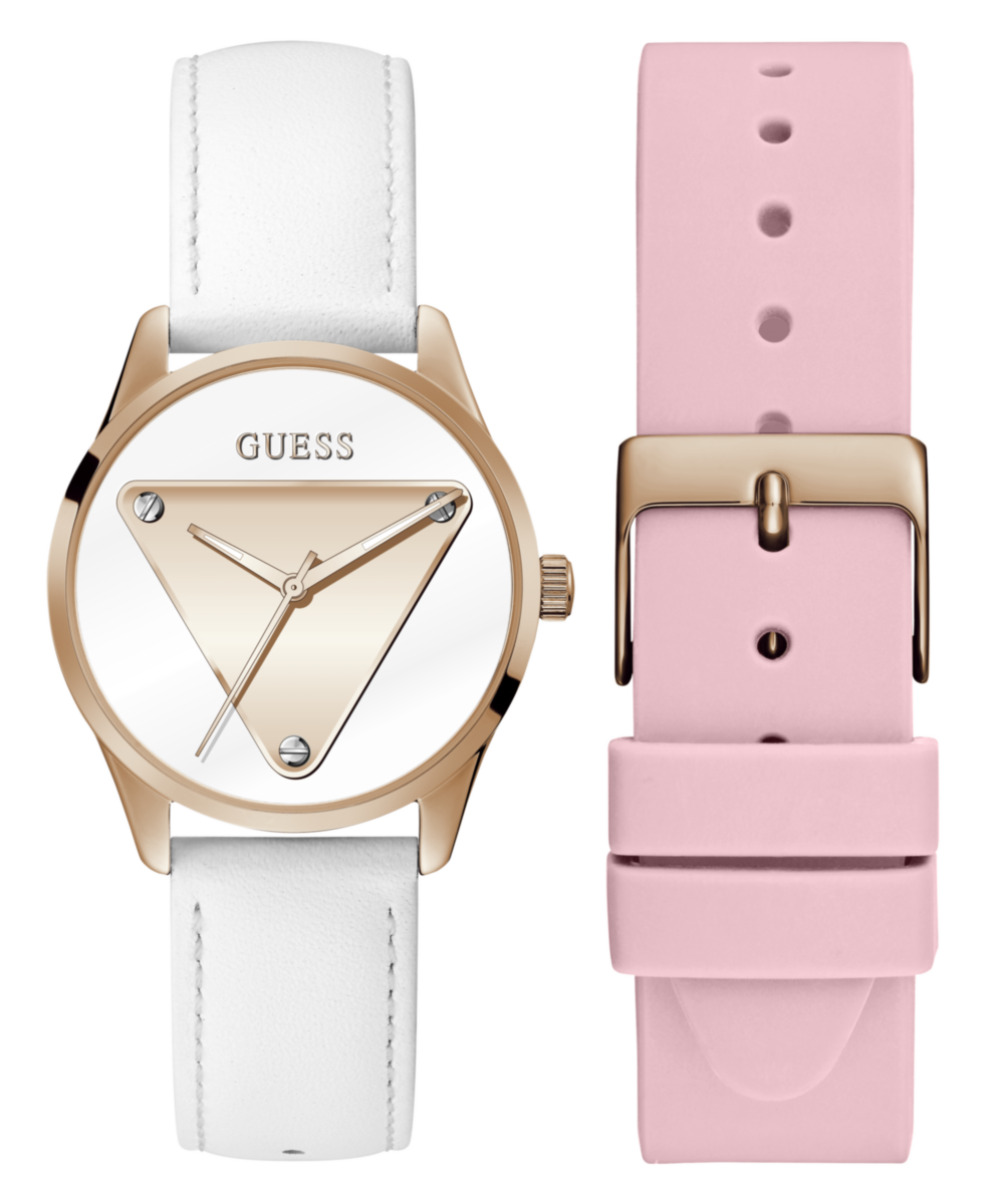 Guess Gbs Emblem Rose Gold Round Dial Quartz Analog Women Watch Watch Guess