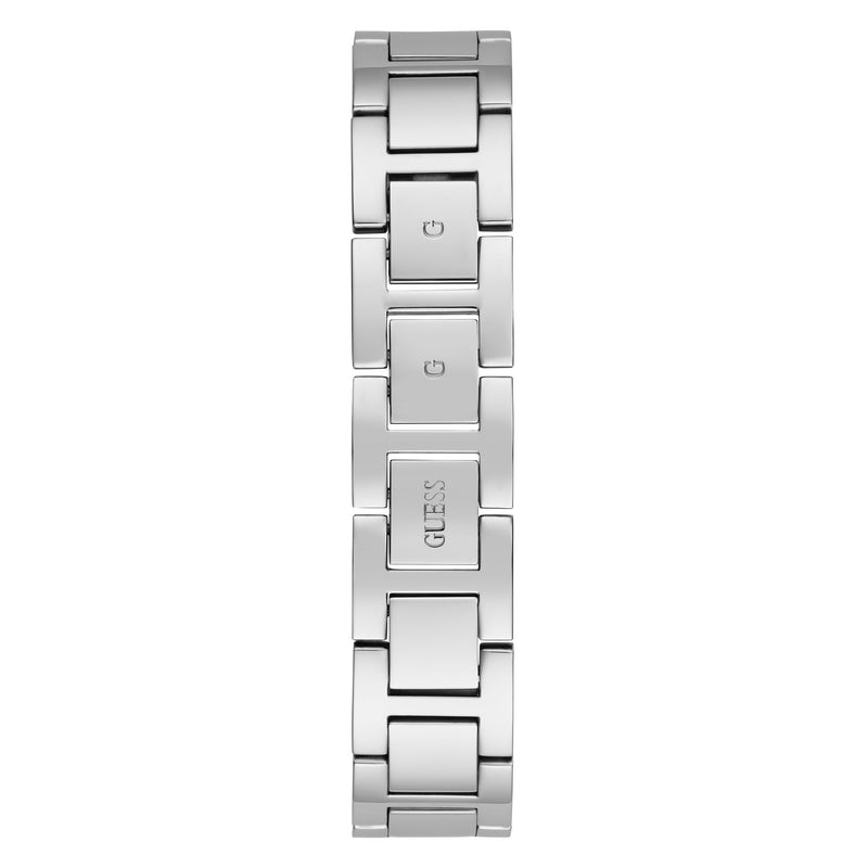 Guess Fame Silver Tone Triangle Dial Quartz Analog Women Watch Watch Guess