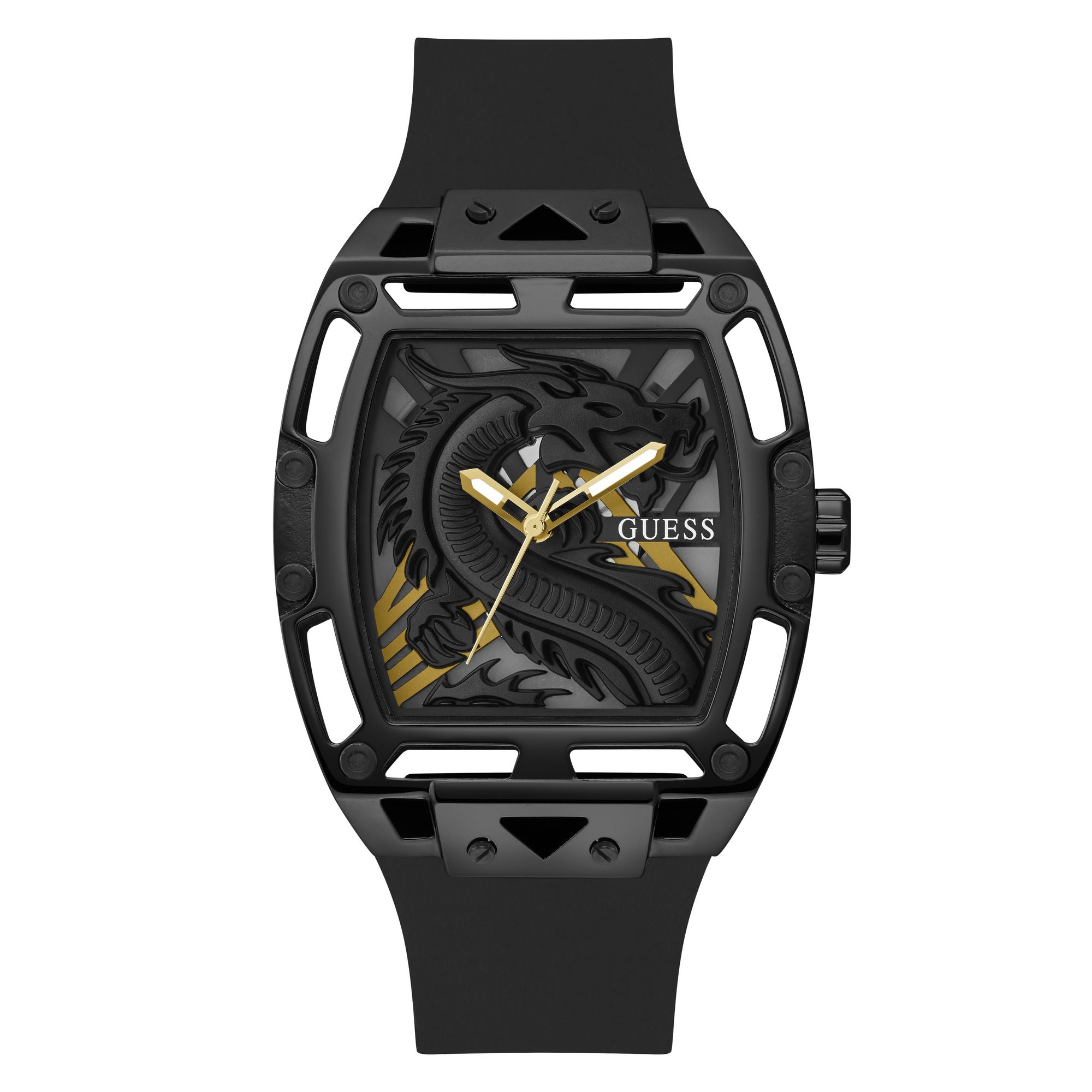 Guess Legend Black Rectangle Dial Quartz Analog Men Watch