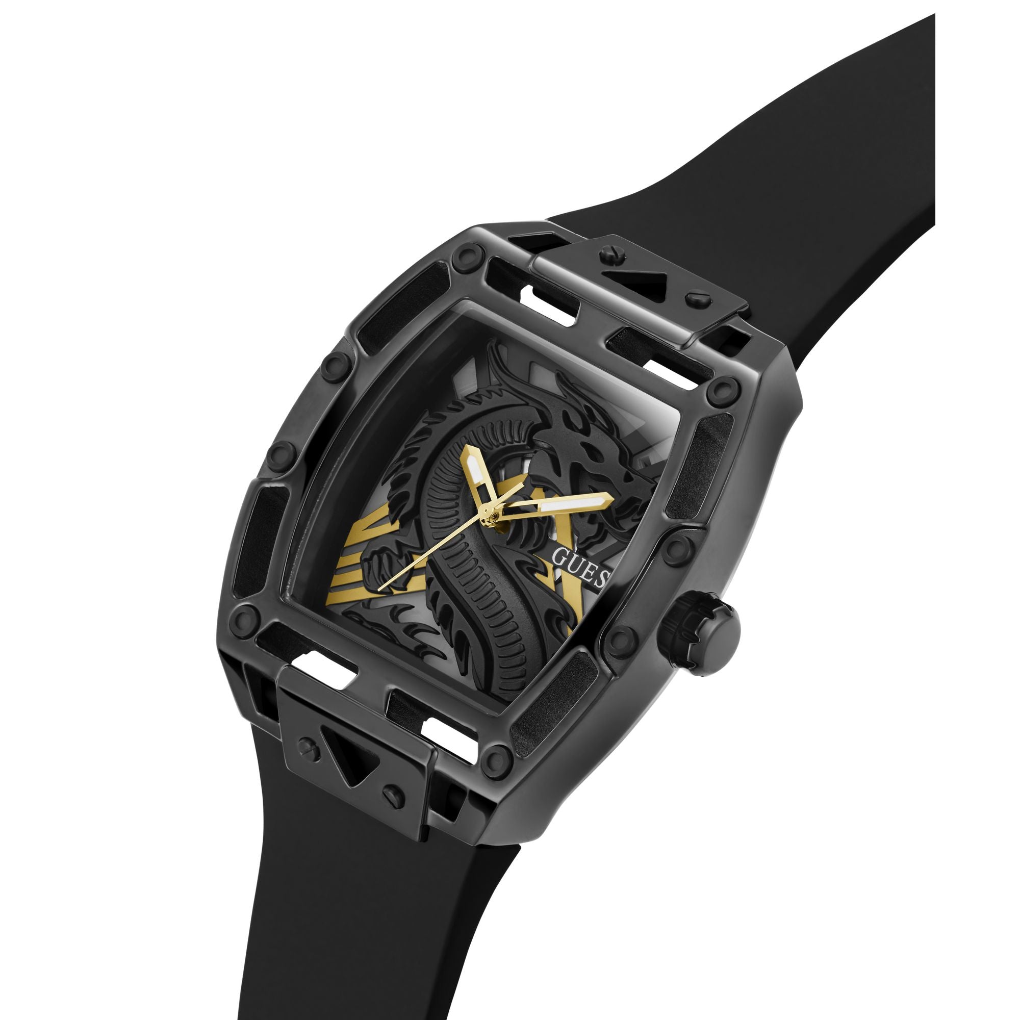 Guess Legend Black Rectangle Dial Quartz Analog Men Watch