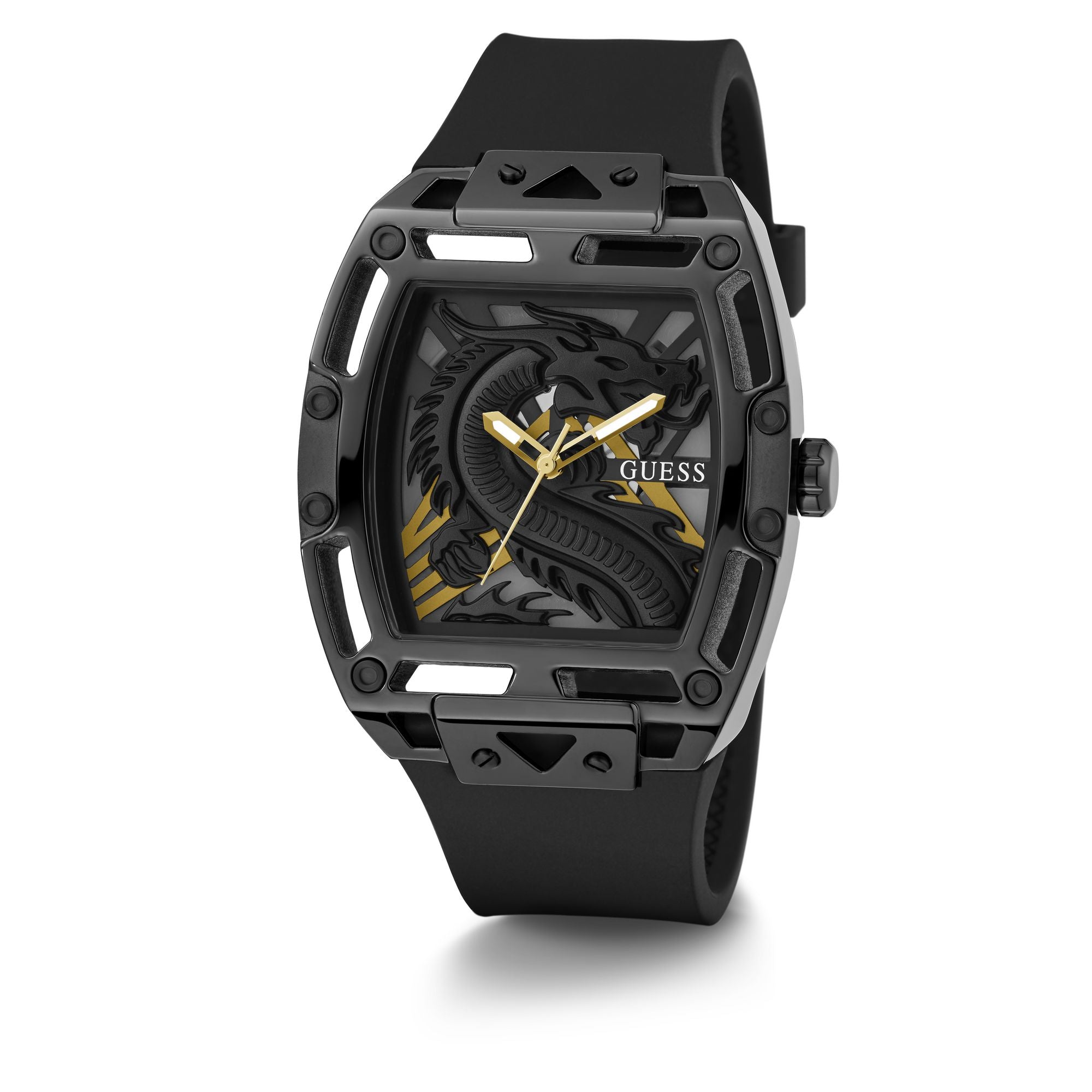 Guess Legend Black Rectangle Dial Quartz Analog Men Watch