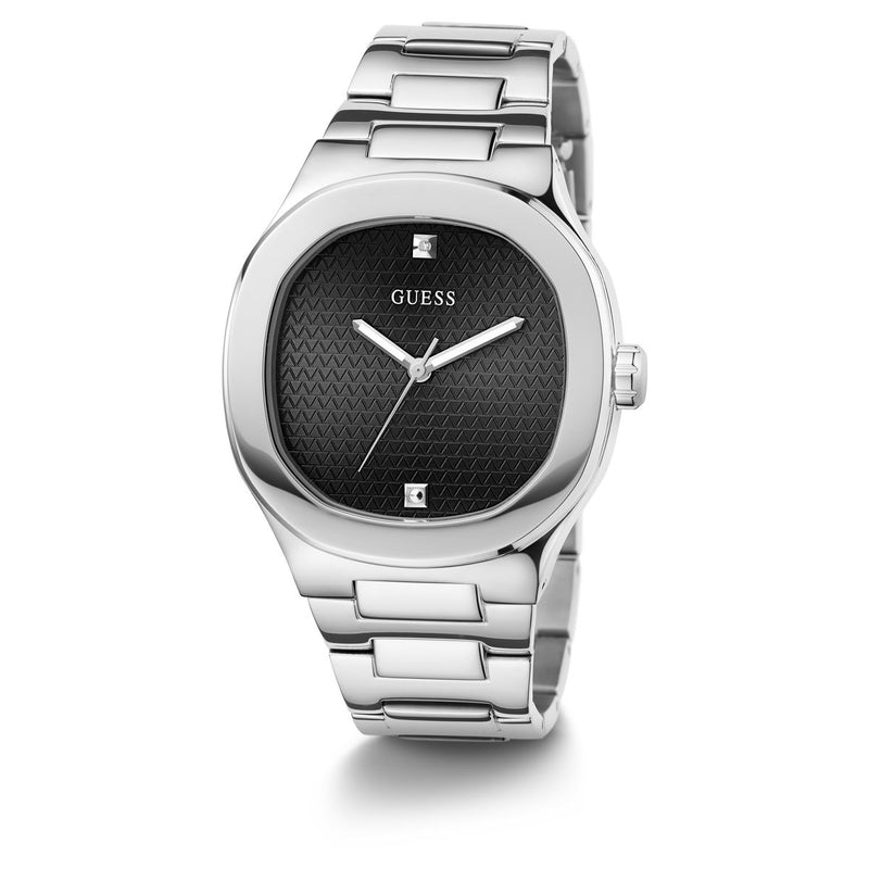 Guess Headline Black Square Dial Quartz Analog Men Watch Watch Guess