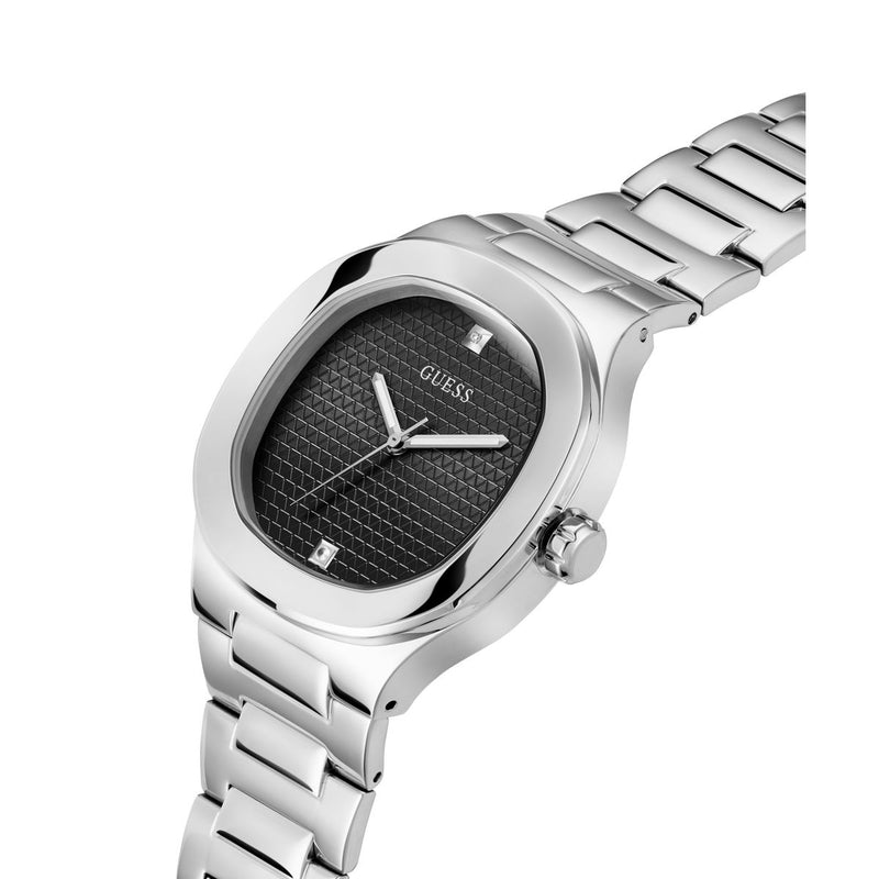 Guess Headline Black Square Dial Quartz Analog Men Watch Watch Guess