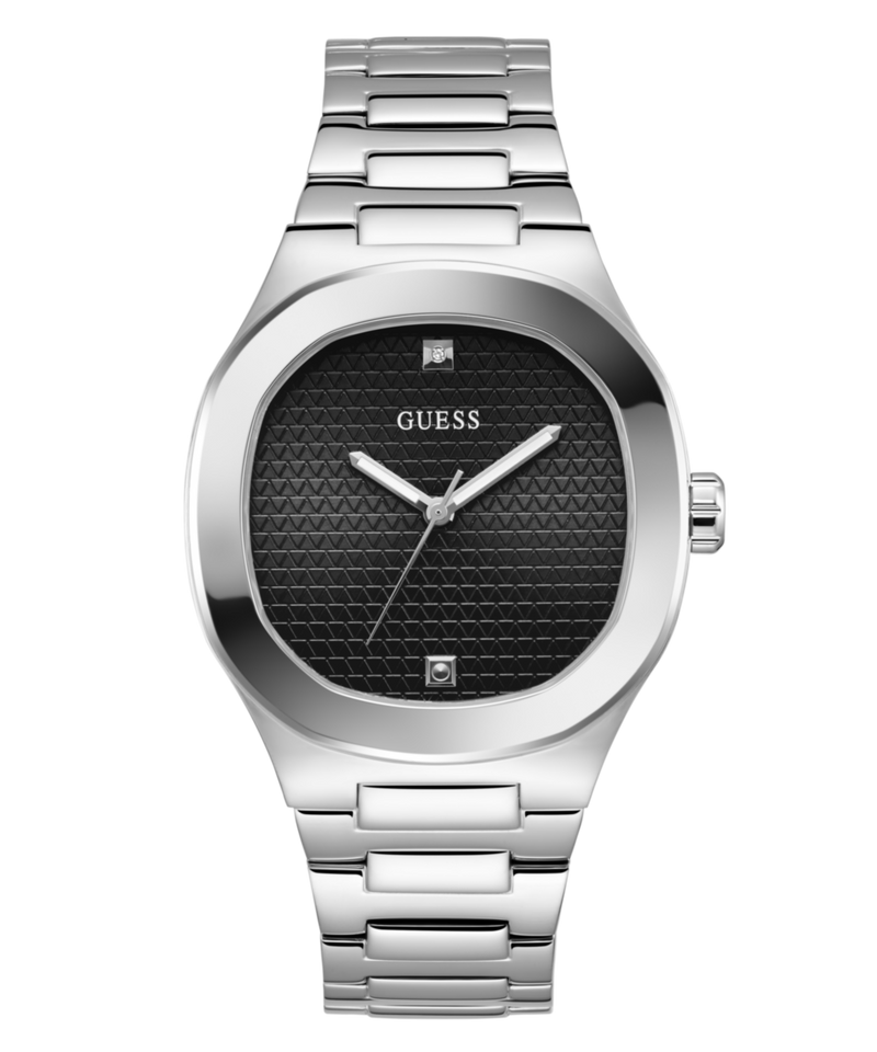 Guess Headline Black Square Dial Quartz Analog Men Watch Watch Guess
